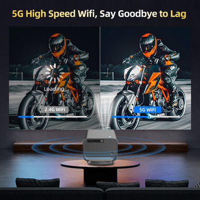 FLYIN P20 Pro 4K 350Lms 1080P Full HD پروژکتور فوکوس خودکار لنز ال سی دی لامپ اندروید 13 Airplay استفاده از سینمای خانگی قابل حمل