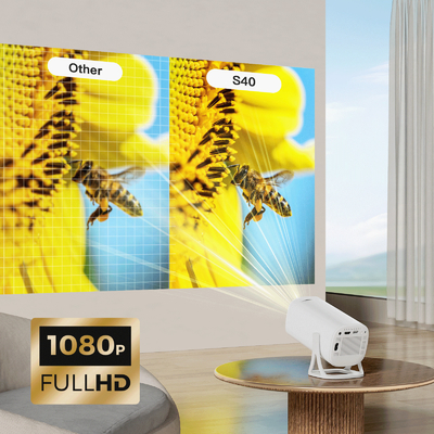 فلین اس40 سینمای خانگی Full HD 1080P 4K پروژکتور بازی پروژکتور 120 ANSI لومن تلویزیون خانگی