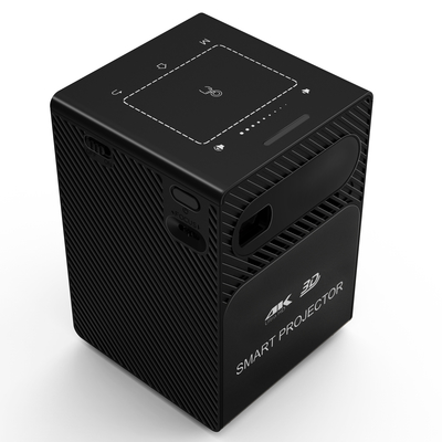 فلین P18 سبک رایگان سینمای خانگیSmart Portable DLP LED Mini Pocket Black پروژکتور قابل تنظیم بی سیم