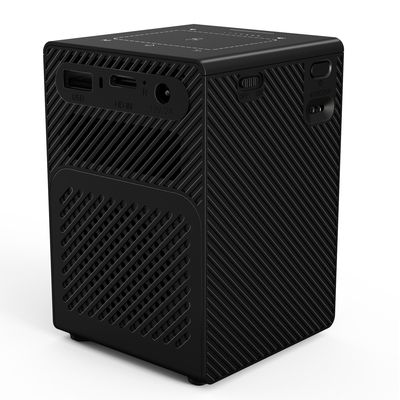 فلین P18 سبک رایگان سینمای خانگیSmart Portable DLP LED Mini Pocket Black پروژکتور قابل تنظیم بی سیم