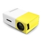 پروژکتورهای LED قابل حمل 4k کوچک جیبی YG300 زرد برای سینمای خانگی