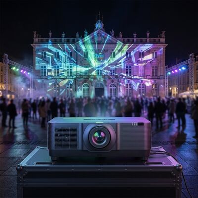 لیزر 3LCD 20000 lms 1920*1200 پروژکتور فضای باز محل بزرگ نقشه برداری سه بعدی سازگار