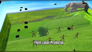 پروژکتور لیزری Flyin - روشنایی بالا، کنتراست بالا، رنگ زنده.