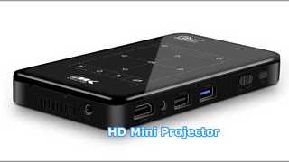 مینی پروژکتور HD 4K Mirroring DLP سینمای خانگی